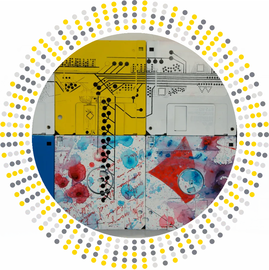 Uzi II - modern contemporary artwork - silk screen