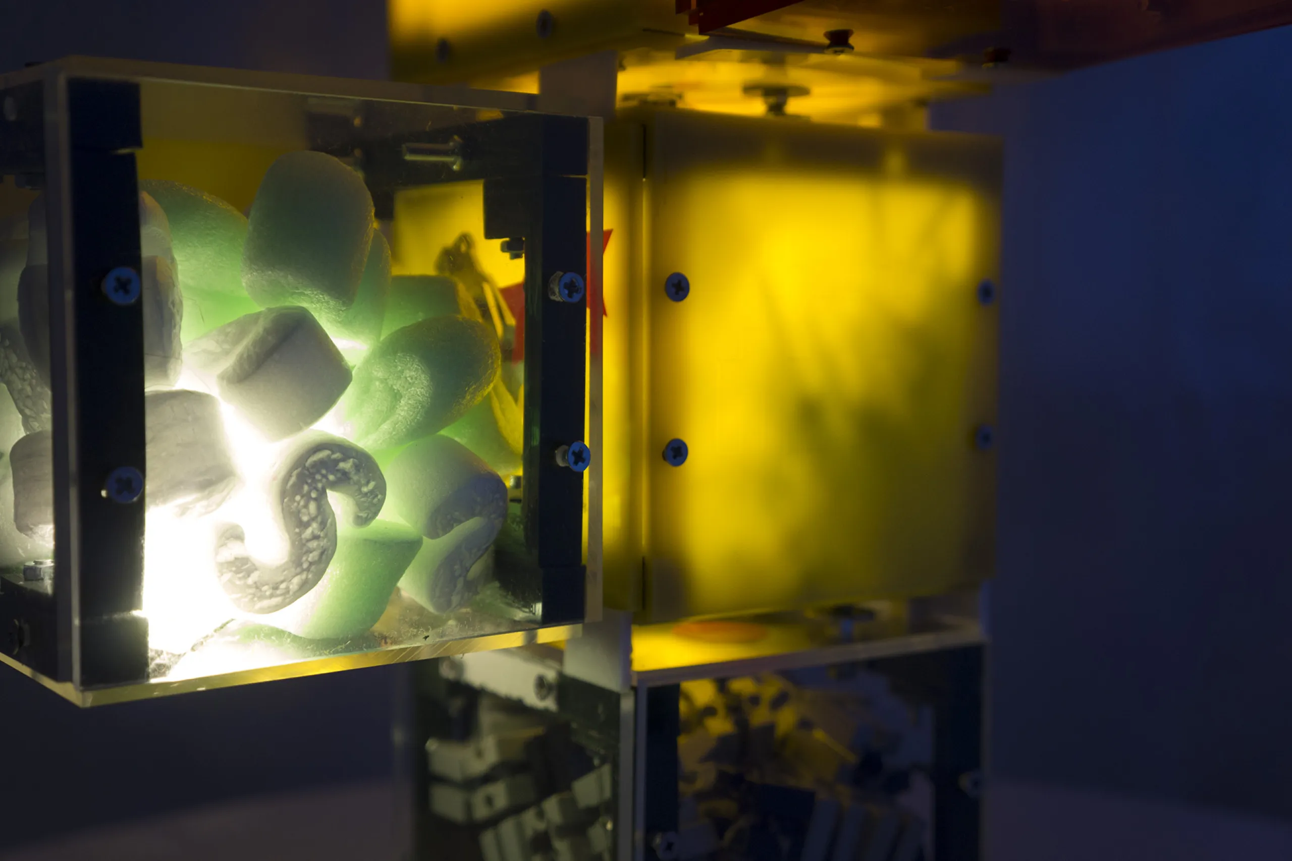Die Wabe - detailed view of one of the cubes