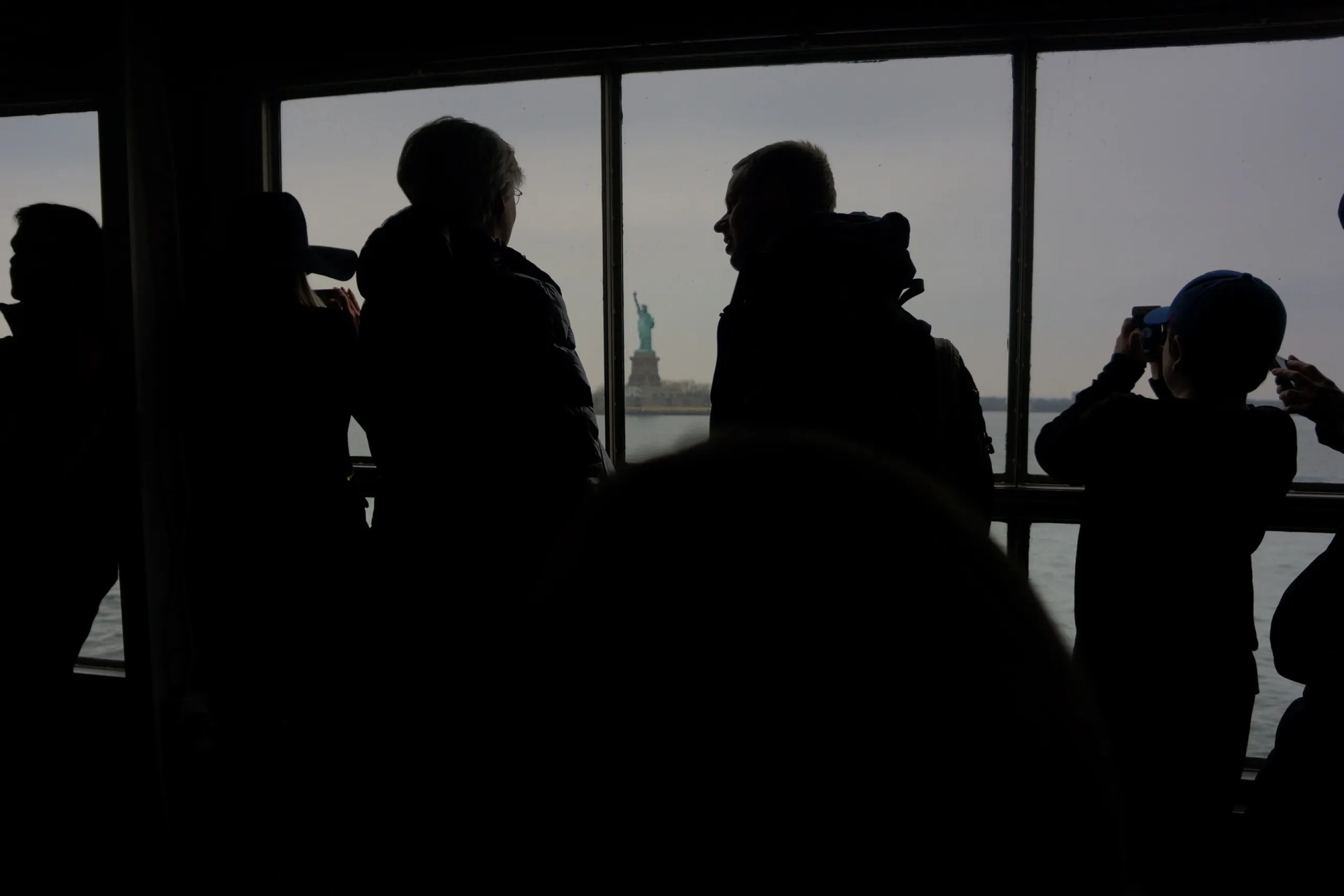 Miss Liberty - or what is visible of her