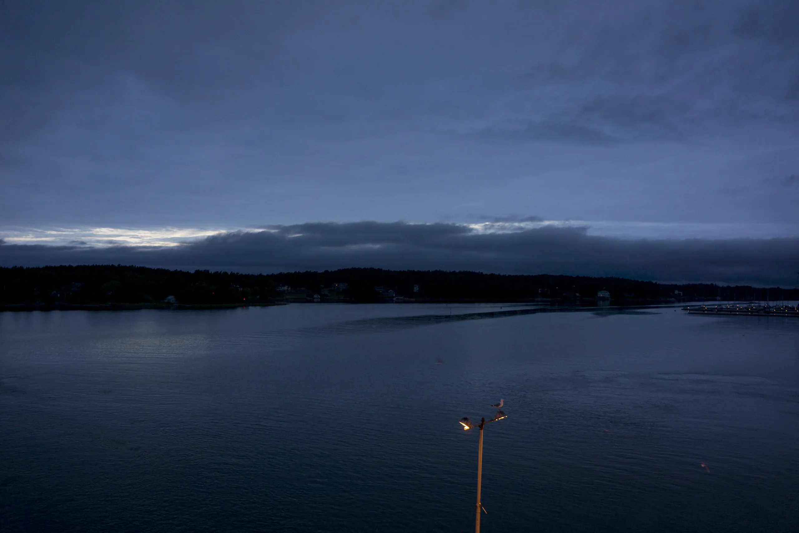 Arriving with the ferry in Maarianhamina. 
