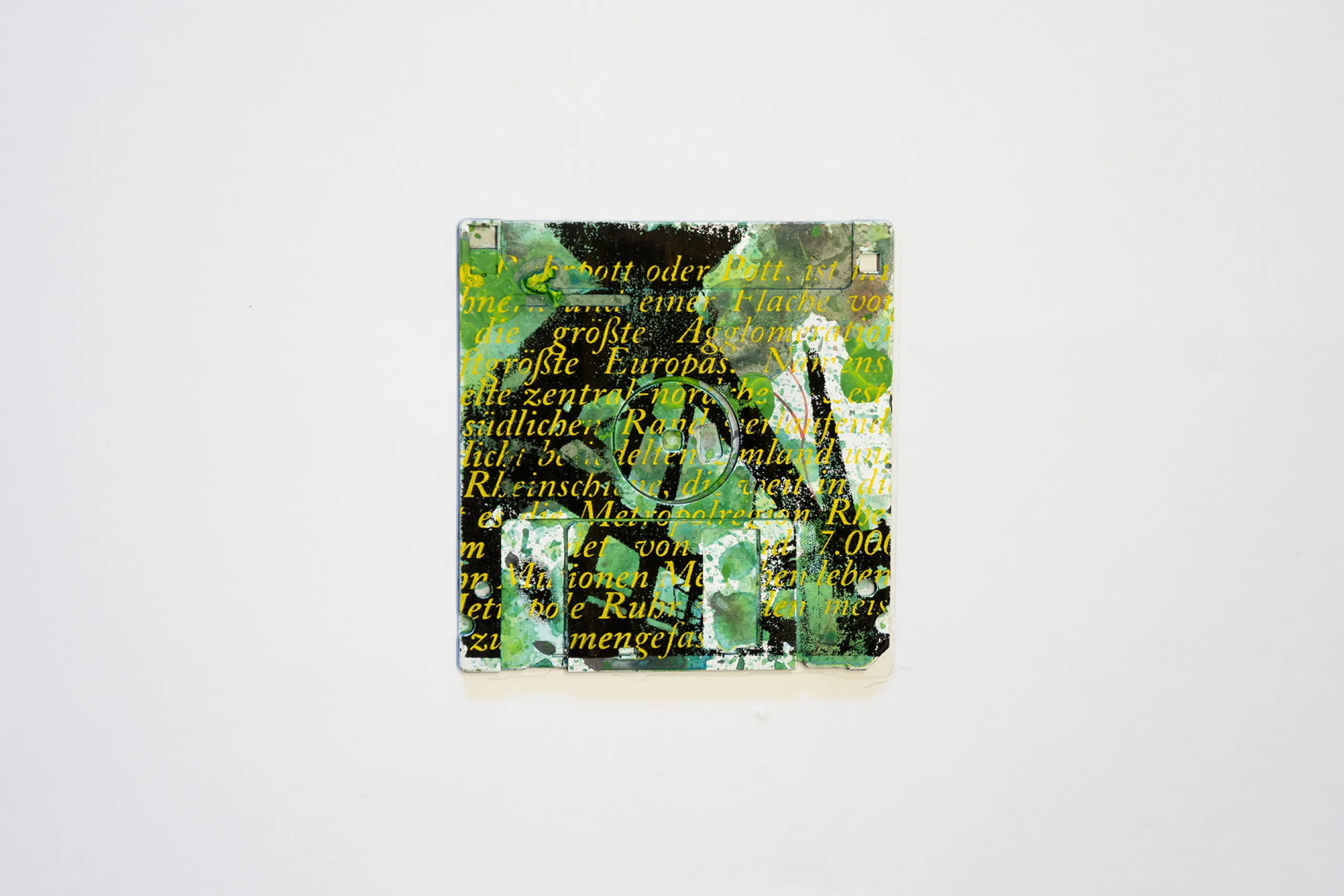 silk screened 3.5" floppy disk - artwork - Ruhrpott IV 