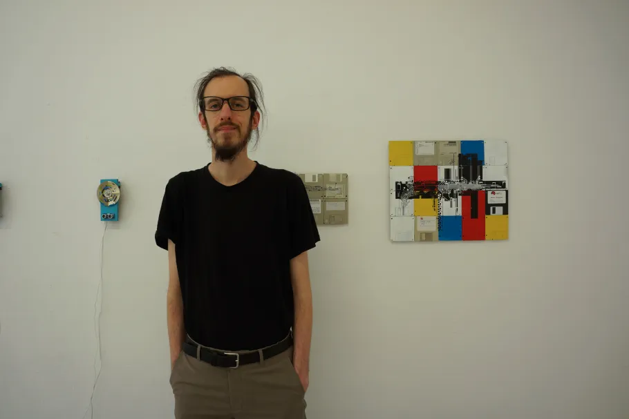 Dominik Jais at an exhibition Dominik Jais