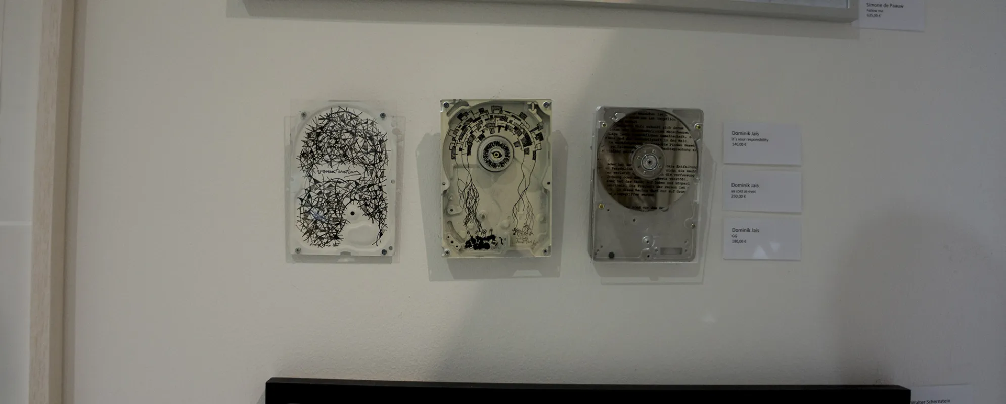 Hard drive art at C.A.R Essen, Germany