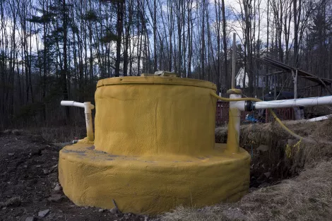 A puxin biogas plant foamed in A puxin biogas plant foamed in