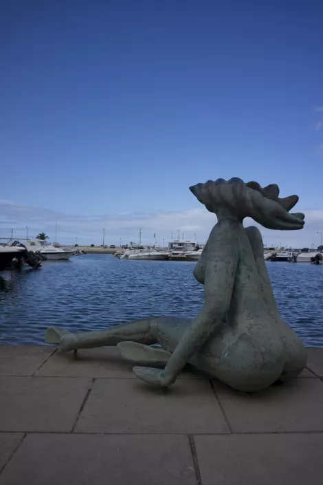 A sculpture at the port of Faro, Portugal A sculpture at the port of Faro, Portugal