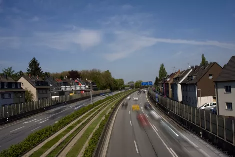 A40 from pedestrian bridge A40 from pedestrian bridge
