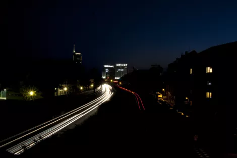 A40 Essen at night A40 Essen at night