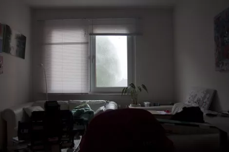 A room with a view during a rainy day A room with a view during a rainy day