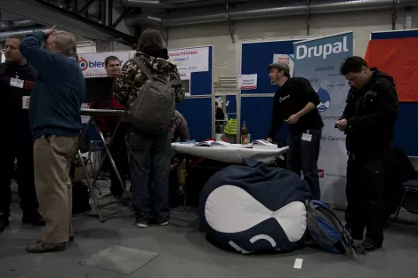 Shot of the Drupal box at the Open Rhein Ruhr, Oberhausen, Germany Shot of the Drupal box at the Open Rhein Ruhr, Oberhausen, Germany