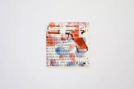 8-Bit Glock silk screened on floppy disk 8-Bit Glock silk screened on floppy disk