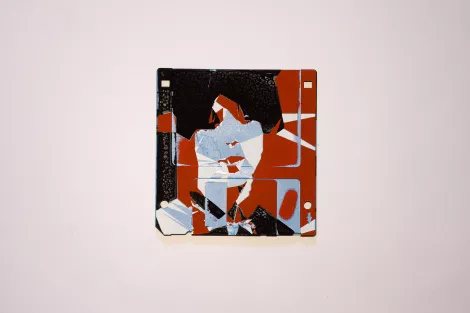 silk screened 3.5" floppy disk - artwork - from The Ladies series silk screened 3.5" floppy disk - artwork - from The Ladies series