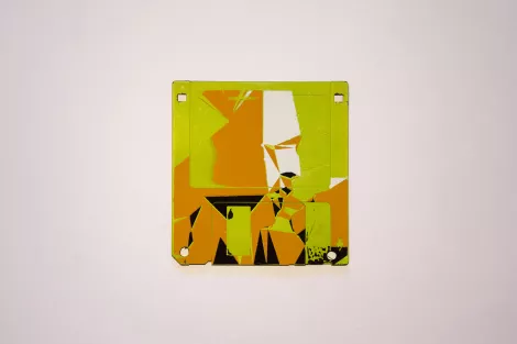 silk screened 3.5" floppy disk - artwork - from The Ladie series silk screened 3.5" floppy disk - artwork - from The Ladie series