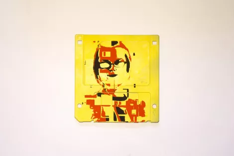 silk screened 3.5" floppy disk - artwork - Lumia II silk screened 3.5" floppy disk - artwork - Lumia II