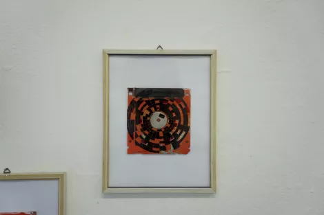 Silk screening on floppy disks - Circles by Dominik Jais Silk screening on floppy disks - Circles by Dominik Jais