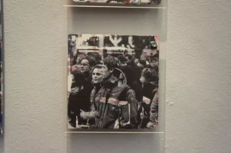 Protesting - Contemporary artwork - silk screened on 3.5" floppy disk Protesting - Contemporary artwork - silk screened on 3.5" floppy disk