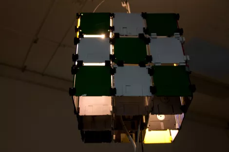 yet another floppy disc cube - 3 x 3 floppy disks yet another floppy disc cube - 3 x 3 floppy disks