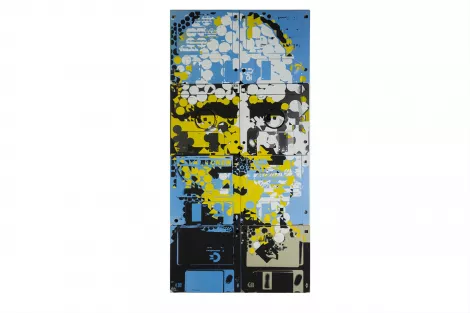 Are we the robotos - floppy disk artwork Are we the robotos - floppy disk artwork