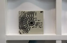Flower IV - 3.5" floppy disk contemporary artwork