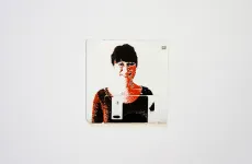 silk screened 3.5" floppy disk - artwork - Steffi