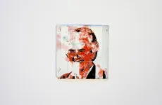 silk screened 3.5" floppy disk - artwork - Anna