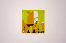 silk screened 3.5" floppy disk - artwork - from The Ladie series