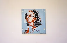 silk screened 3.5" floppy disk - artwork - Ma