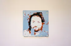 silk screened 3.5" floppy disk - artwork - Christopher