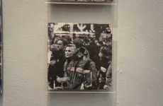 Protesting - Contemporary artwork - silk screened on 3.5" floppy disk