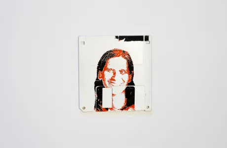 silk screened 3.5" floppy disk - artwork - Sus silk screened 3.5" floppy disk - artwork - Sus