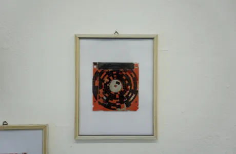Silk screening on floppy disks - Circles by Dominik Jais Silk screening on floppy disks - Circles by Dominik Jais