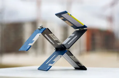 Remember, Floppy Disc sculpture by Dominik Jais