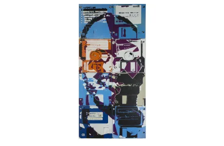 Are we the robotos - floppy disk artwork Are we the robotos - floppy disk artwork