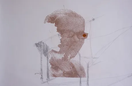 polar drawing - moder artwork - portrait of Lumi Jais polar drawing - moder artwork - portrait of Lumi Jais