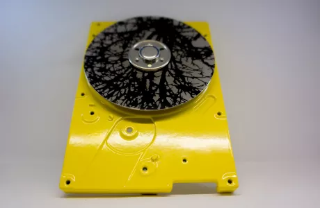 Tree I - a hard drive sculpture by Dominik Jais Tree I - a hard drive sculpture by Dominik Jais