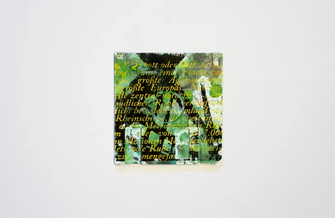 silk screened 3.5" floppy disk - artwork - Ruhrpott IV silk screened 3.5" floppy disk - artwork - Ruhrpott IV