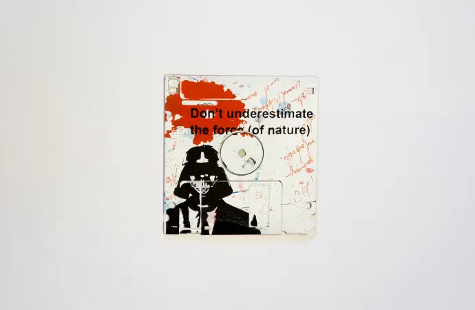 The force of nature - consumer critics at its best - printed on 3.5" Floppy Disk The force of nature - consumer critics at its best - printed on 3.5" Floppy Disk