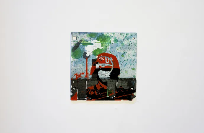 Fear of a green planet - silk screened on 3.5" floppy disk Fear of a green planet - silk screened on 3.5" floppy disk