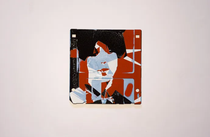 silk screened 3.5" floppy disk - artwork - from The Ladies series silk screened 3.5" floppy disk - artwork - from The Ladies series