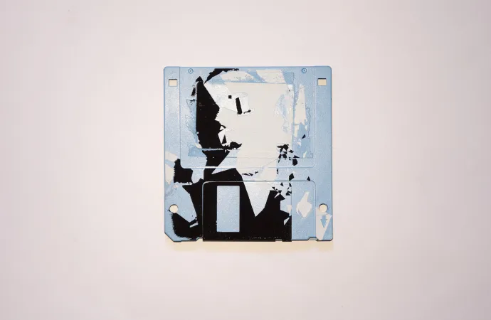 silk screened 3.5" floppy disk - artwork - from The Ladies series silk screened 3.5" floppy disk - artwork - from The Ladies series