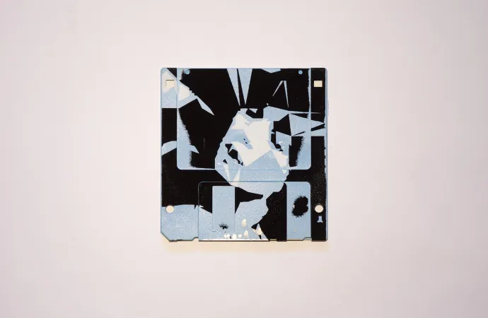 silk screened 3.5" floppy disk - artwork - from The Ladies series silk screened 3.5" floppy disk - artwork - from The Ladies series