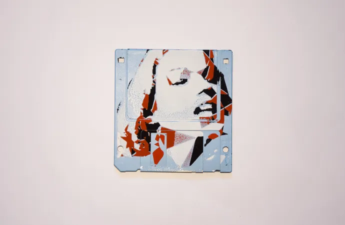 silk screened 3.5" floppy disk - artwork - from The Ladies series silk screened 3.5" floppy disk - artwork - from The Ladies series