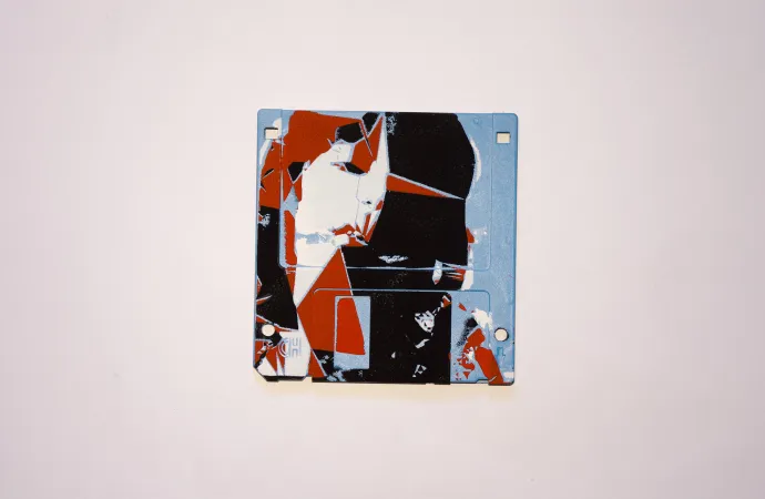 silk screened 3.5" floppy disk - artwork - from The Ladies series silk screened 3.5" floppy disk - artwork - from The Ladies series