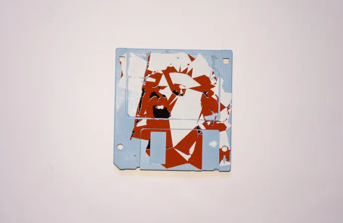 silk screened 3.5" floppy disk - artwork - from The Ladies series silk screened 3.5" floppy disk - artwork - from The Ladies series