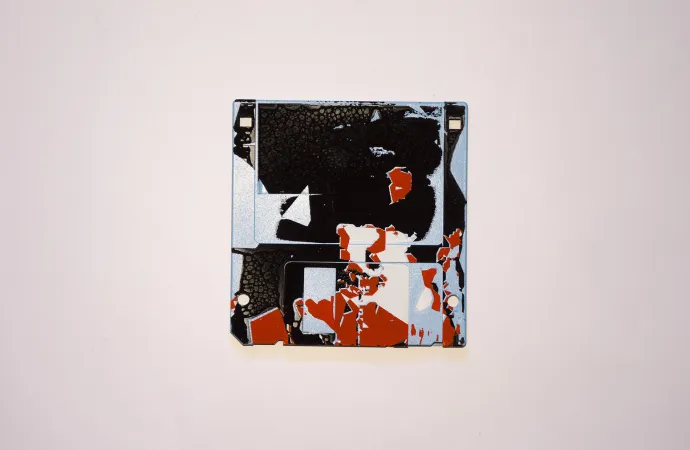 silk screened 3.5" floppy disk - artwork - from The Ladies series silk screened 3.5" floppy disk - artwork - from The Ladies series