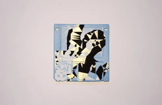 silk screened 3.5" floppy disk - artwork - from The Ladies series silk screened 3.5" floppy disk - artwork - from The Ladies series