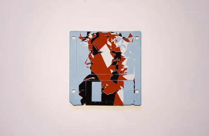silk screened 3.5" floppy disk - artwork - from The Ladies series silk screened 3.5" floppy disk - artwork - from The Ladies series