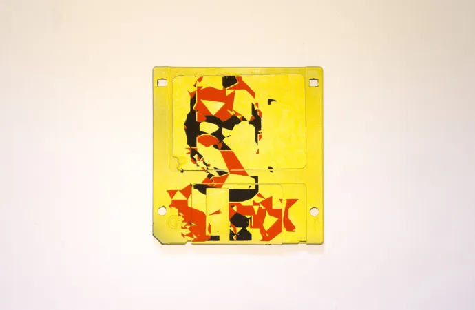 silk screened 3.5" floppy disk - artwork - Lumia III silk screened 3.5" floppy disk - artwork - Lumia III