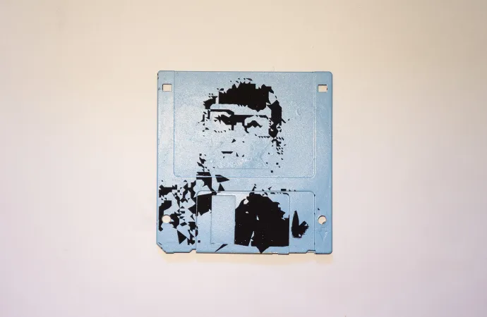 silk screened 3.5" floppy disk - artwork - Wunschgestöber Julia silk screened 3.5" floppy disk - artwork - Wunschgestöber Julia