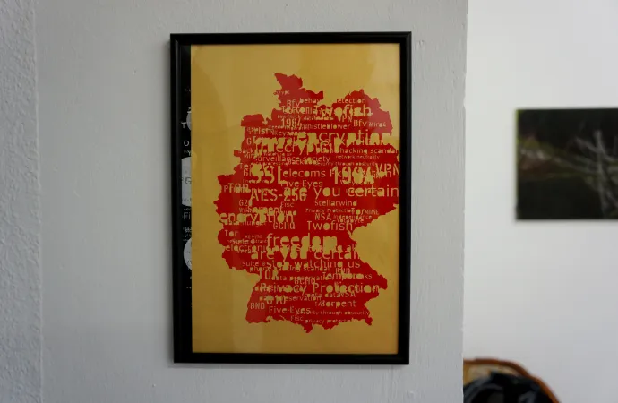 Schland - the shape of the country Germany - perforated paper artwork Schland - the shape of the country Germany - perforated paper artwork