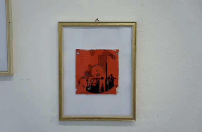 Silk screening on floppy disks - Ruhrgebiet I Silk screening on floppy disks - Ruhrgebiet I